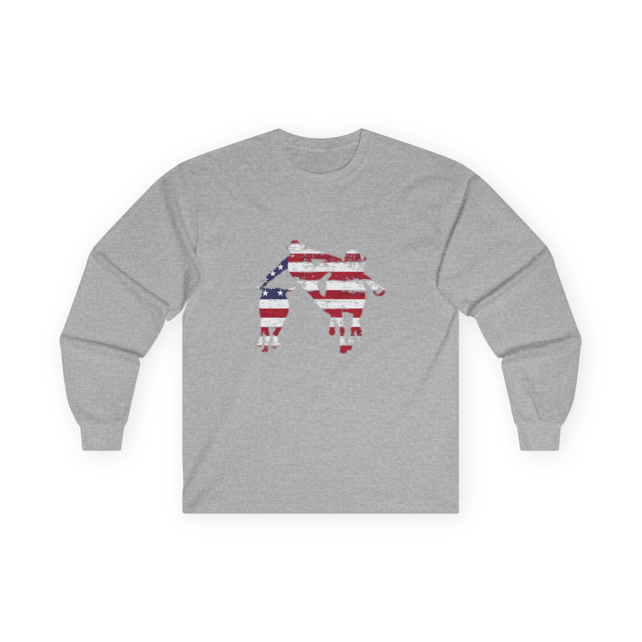 American Steer Wrestling Long Sleeve