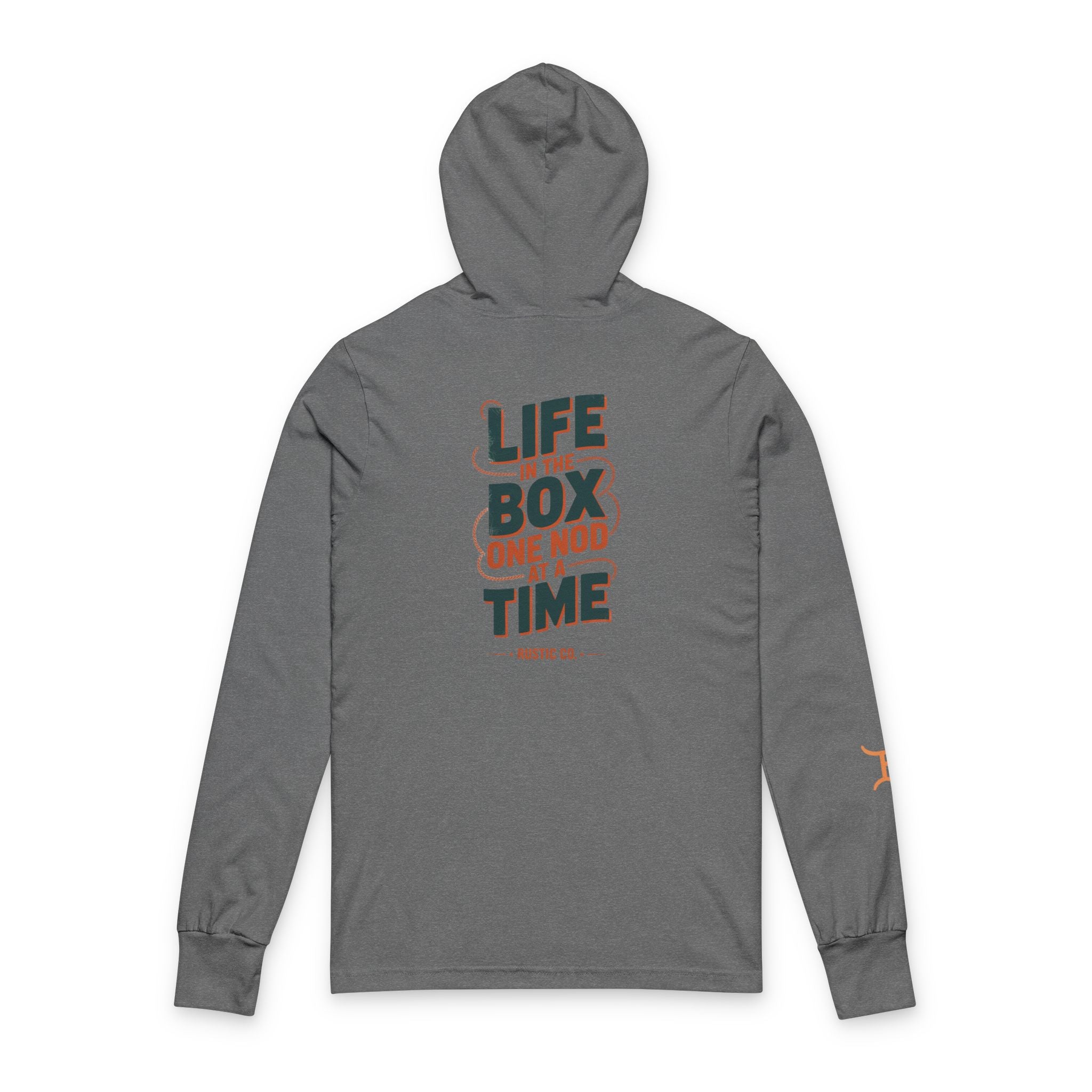Life in the Box Hooded Long Sleeve Tee – "Life in the Box One Nod at a Time" Graphic