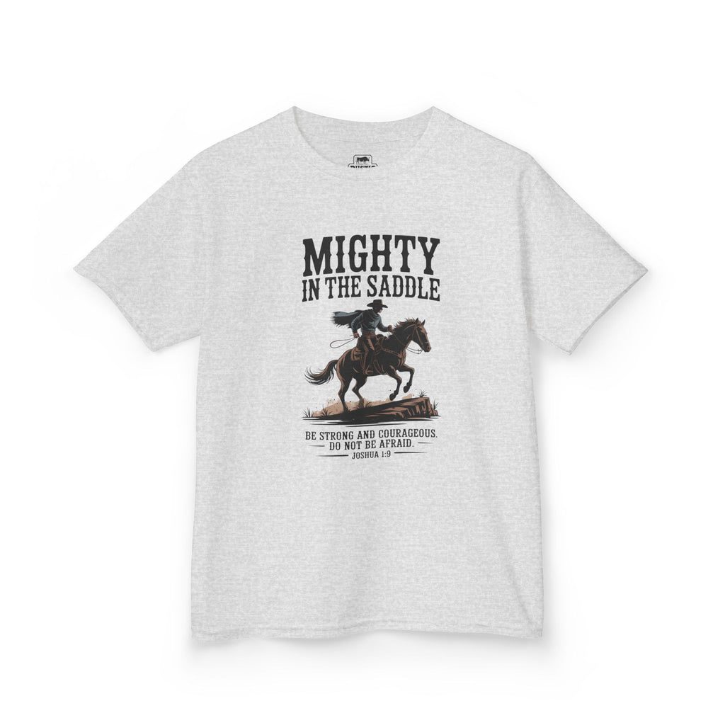 Mighty in the Saddle Youth Tee