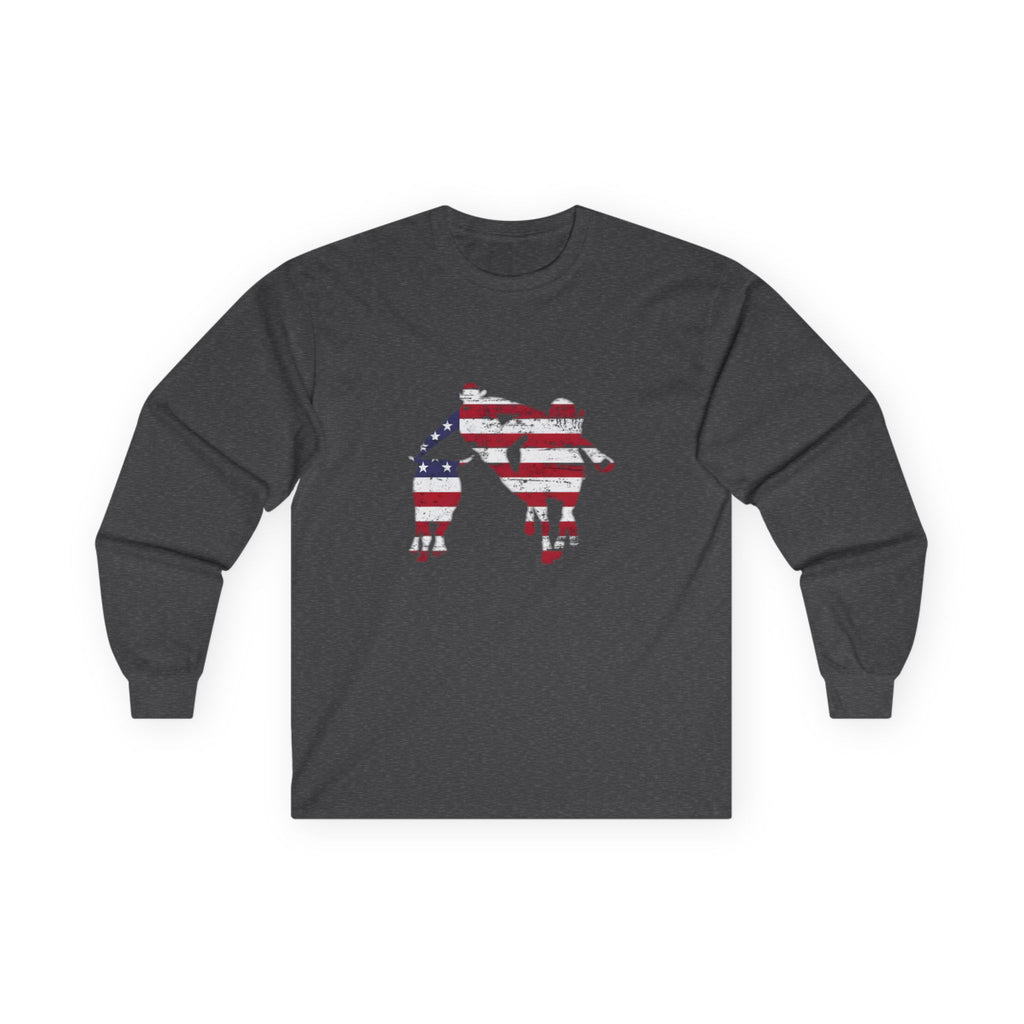 American Steer Wrestling Long Sleeve