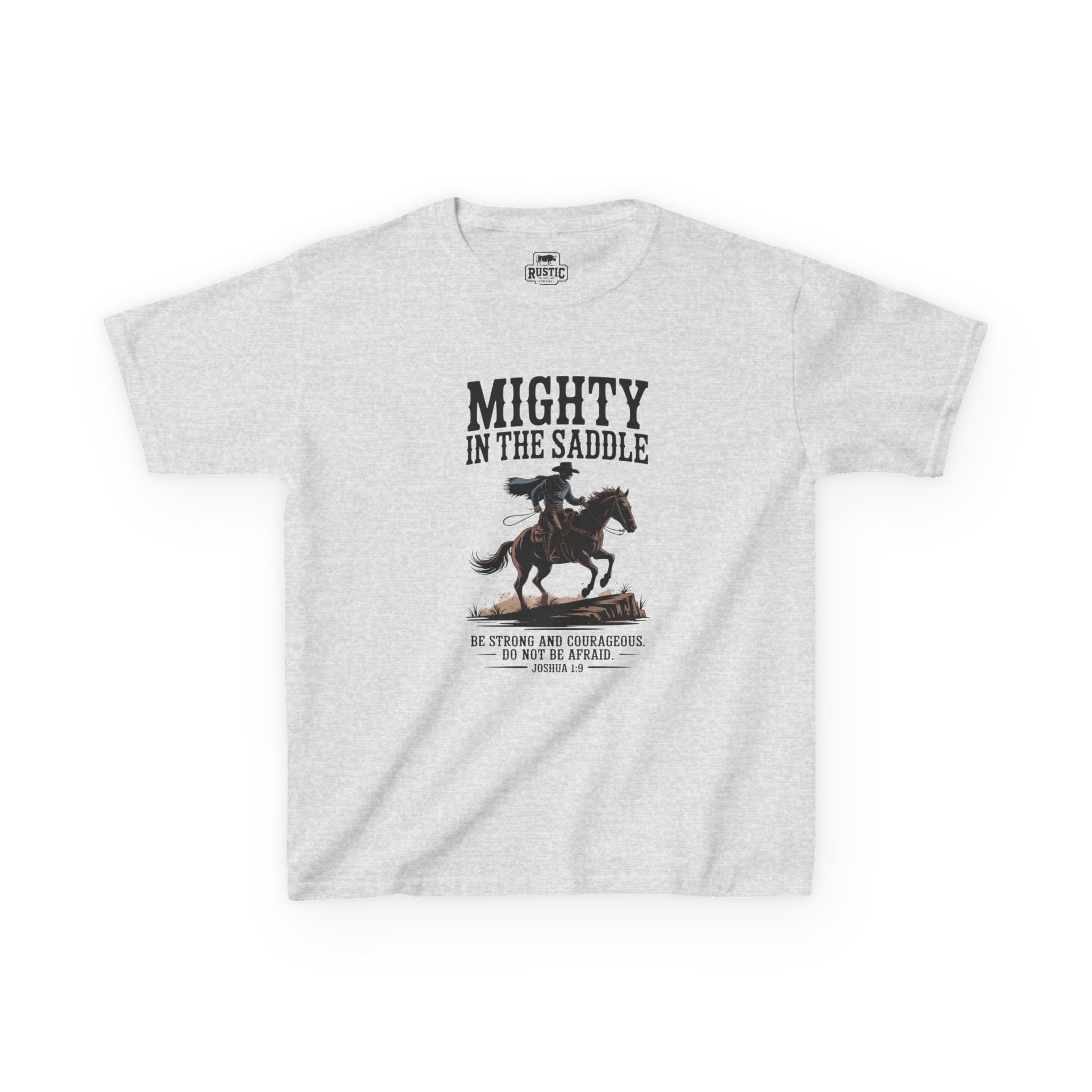 Mighty in the Saddle Youth Tee