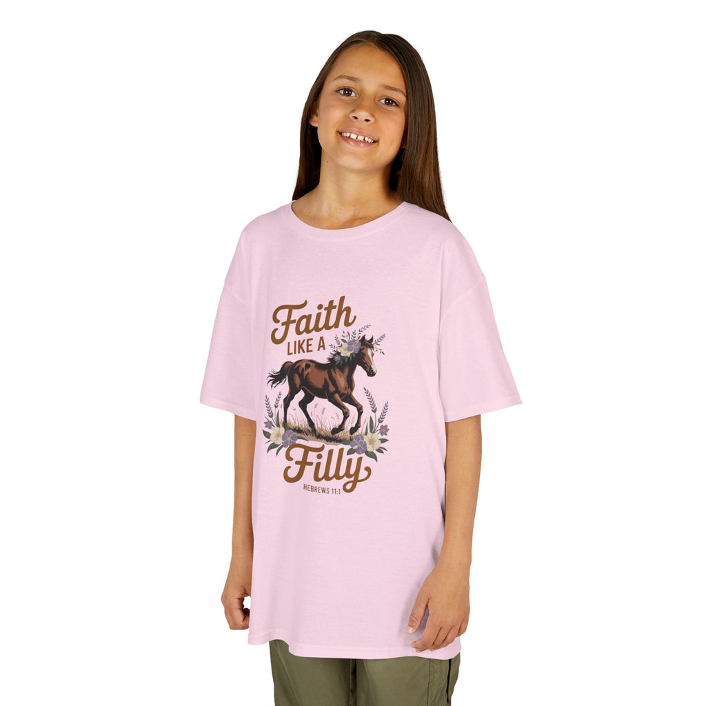 Faith Like a Filly Youth T‑Shirt